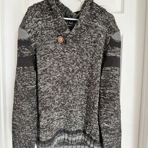 Charcoal Cowl Neck Sweater